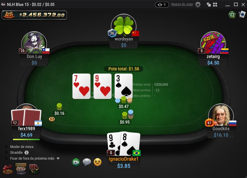 Cliente de pôquer - Chat da mesa - Tradução automática - Ajuda do GGPoker