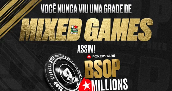 BSOP Millions 2024 terá a maior grade de Mixed Games da história da América Latina