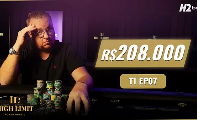 Episódio 7 de High Limit Poker Brasil tem AA quebrado em pote de R$ 208 mil